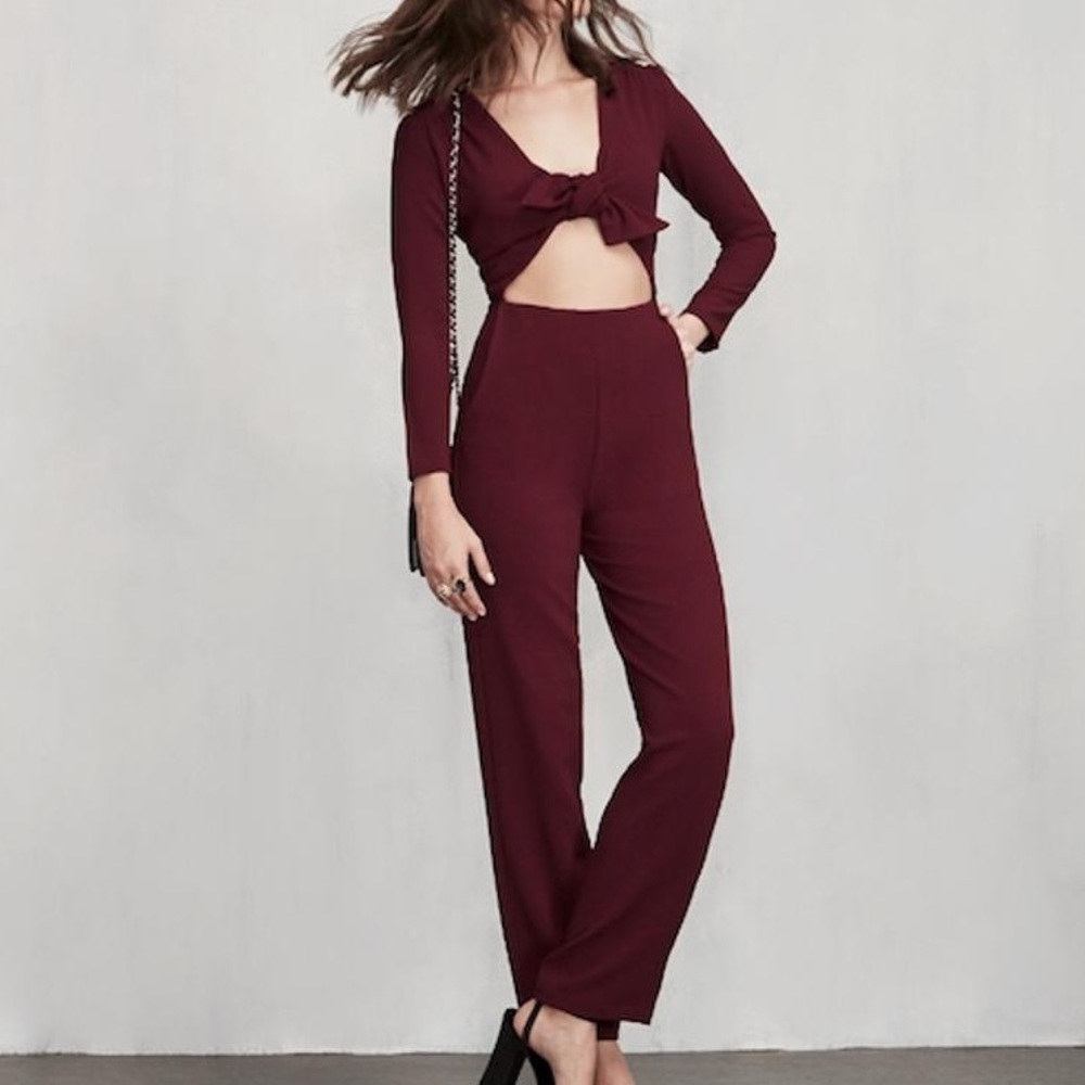 Reformation ferris cut out Jumpsuit romper